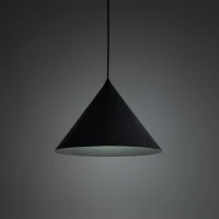 CONO L pendant light 15 W – conical, black, E27 socket - Image 1