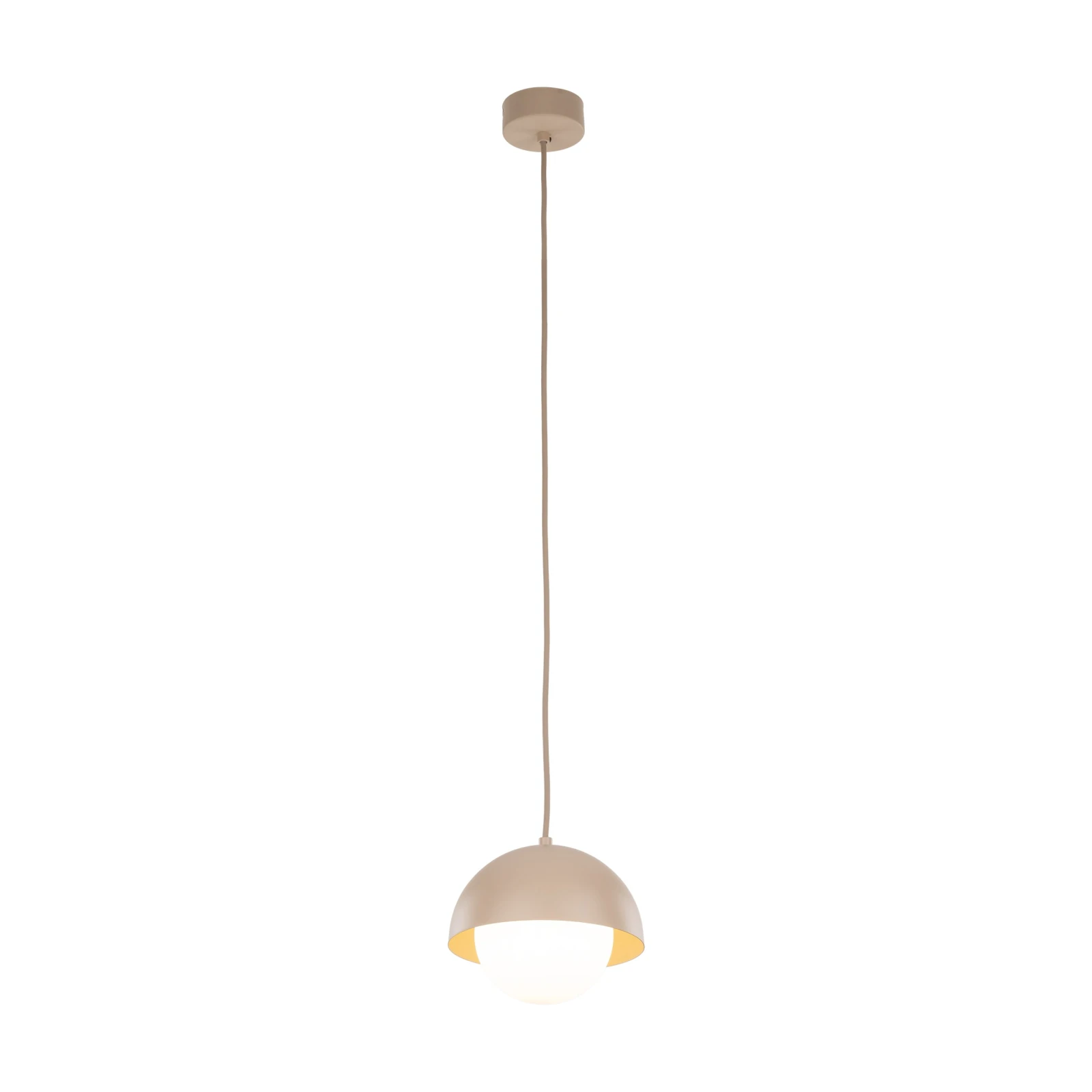 Pendant light 1x8 W – small cylinder, beige, G9