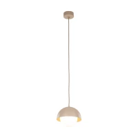 Pendant light 1x8 W – small cylinder, beige, G9 - Image 3
