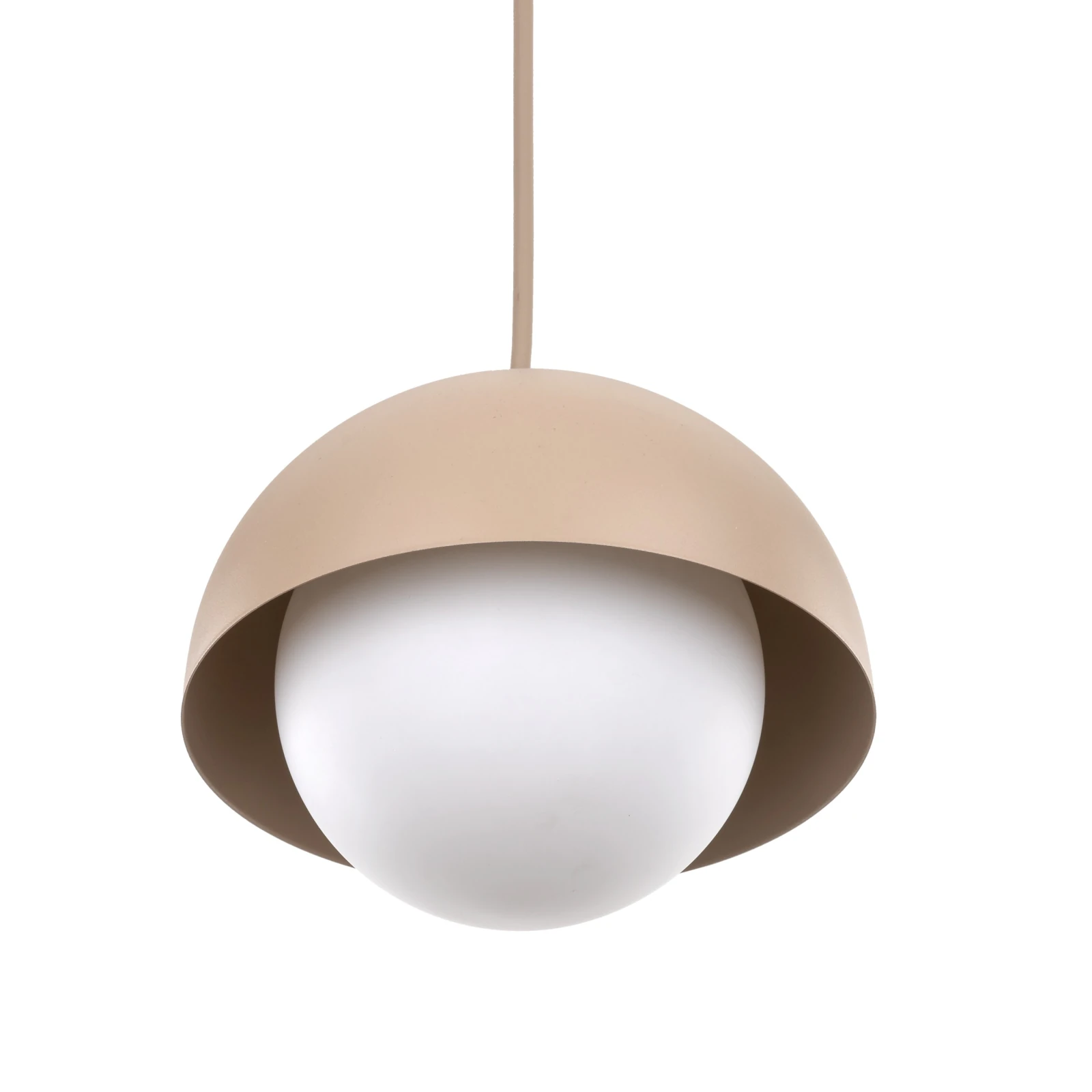 Pendant light 1x8 W – small cylinder, beige, G9