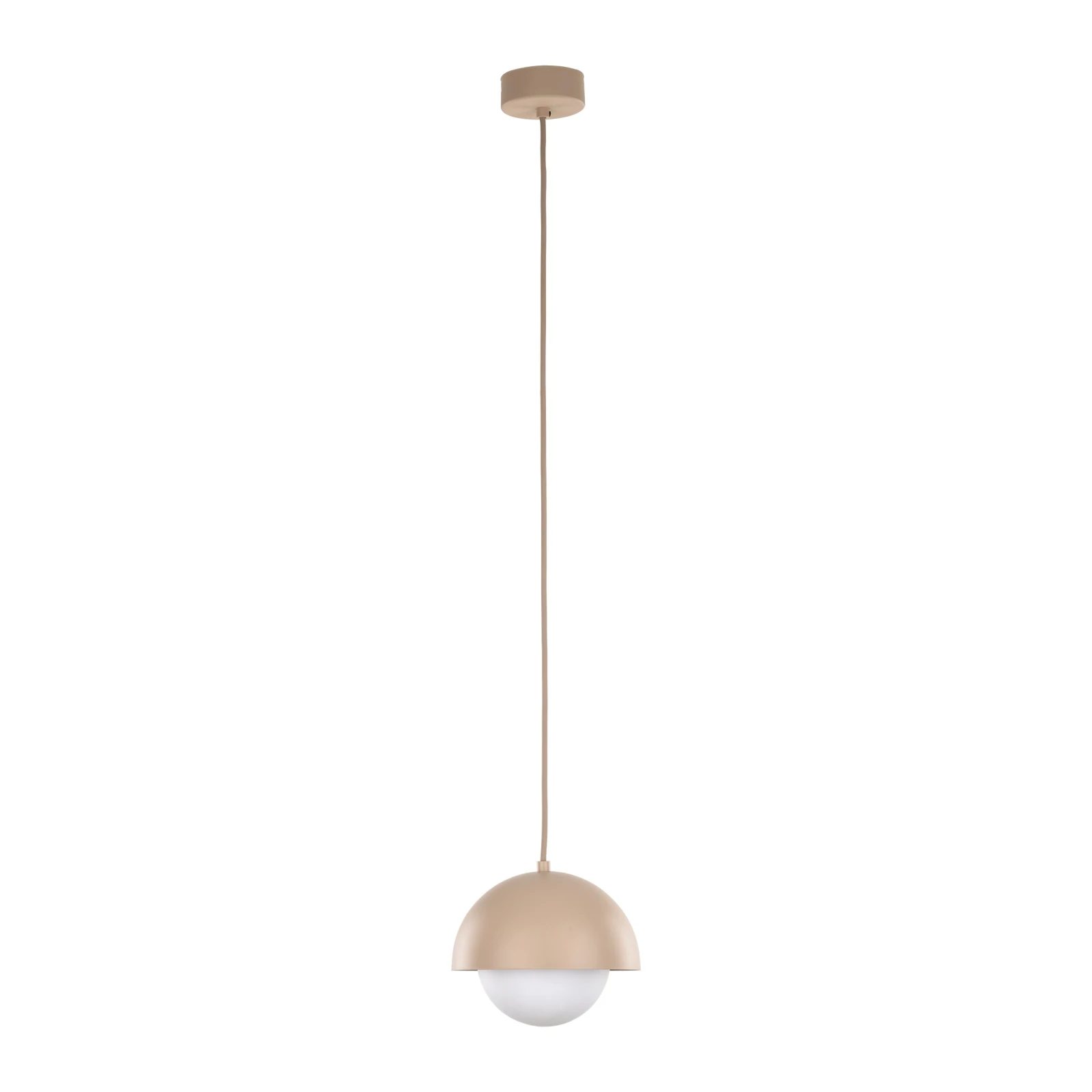 Pendant light 1x8 W – small cylinder, beige, G9