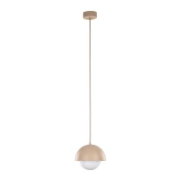 Pendant light 1x8 W – small cylinder, beige, G9 - Image 5
