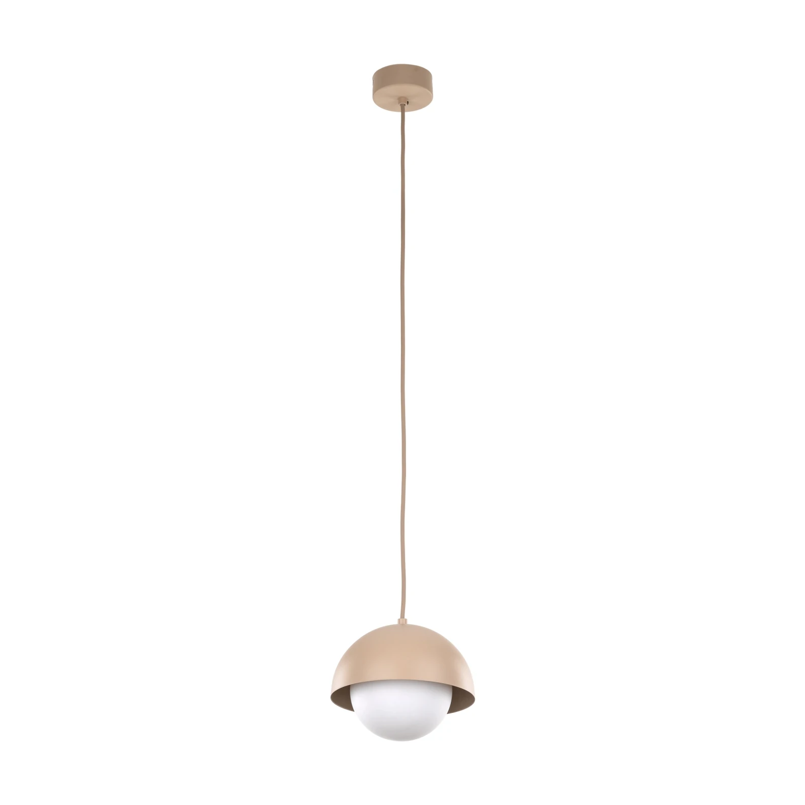 Pendant light 1x8 W – small cylinder, beige, G9