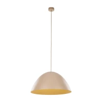 Pendant light 1x15 W – round 50 cm shade, beige, E27 - Image 3