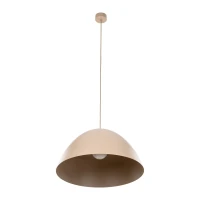 Pendant light 1x15 W – round 50 cm shade, beige, E27 - Image 4