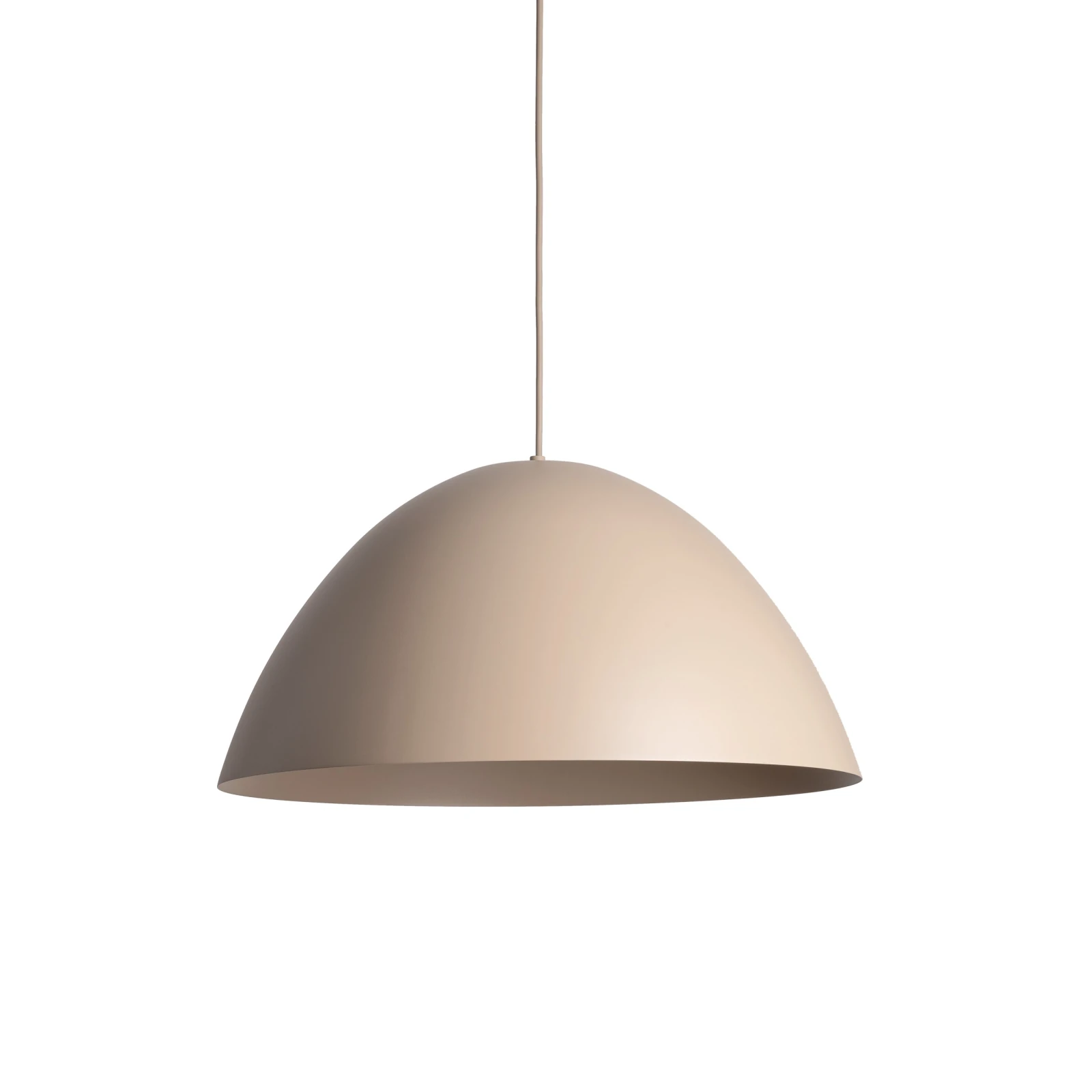 Pendant light 1x15 W – round 50 cm shade, beige, E27