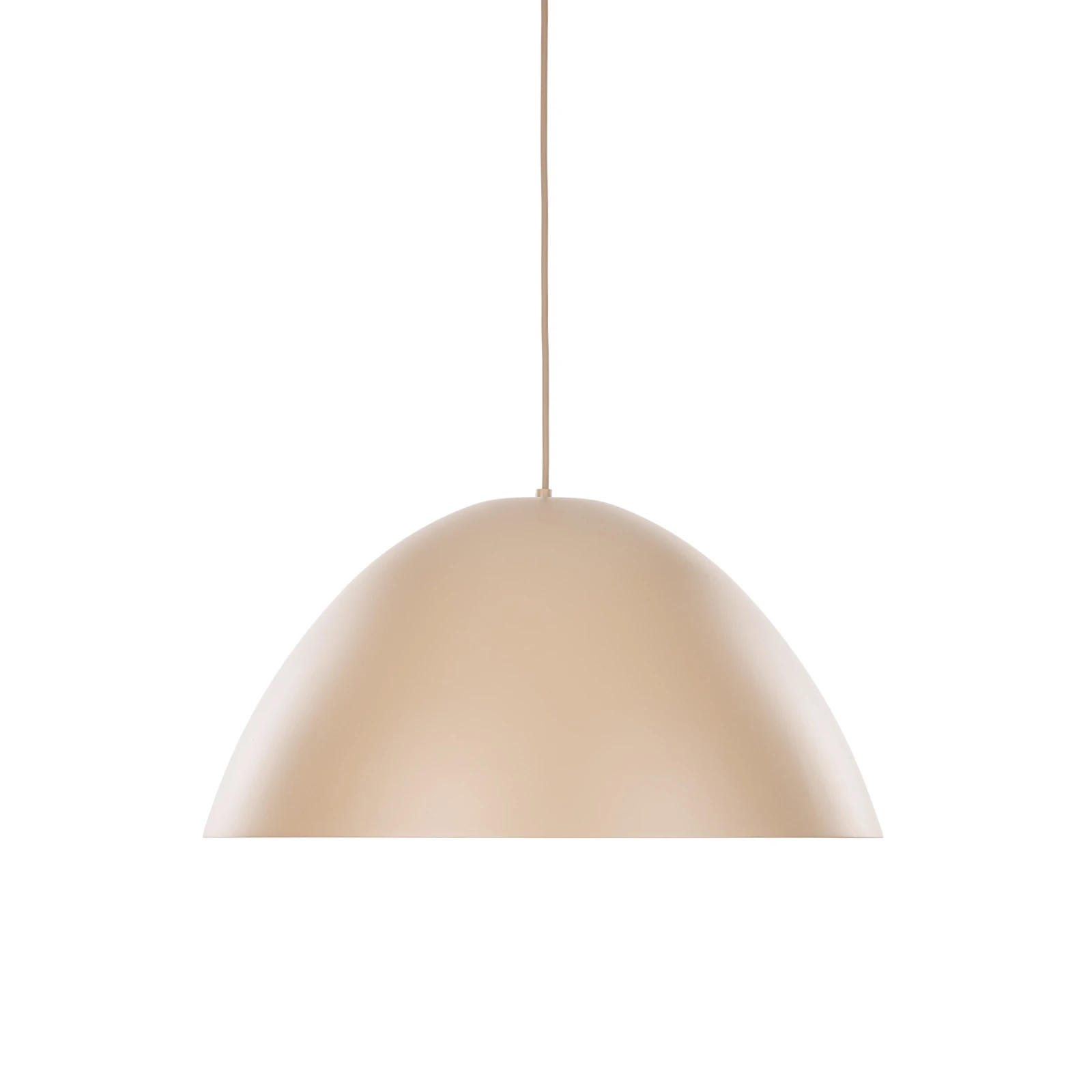 Pendant light 1x15 W – round 50 cm shade, beige, E27