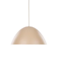 Pendant light 1x15 W – round 50 cm shade, beige, E27 - Image 2