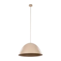 Pendant light 1x15 W – round 50 cm shade, beige, E27 - Image 1