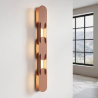 Wall lamp 91 cm – linear, mocha, Push Dimm/DALI - Image 1
