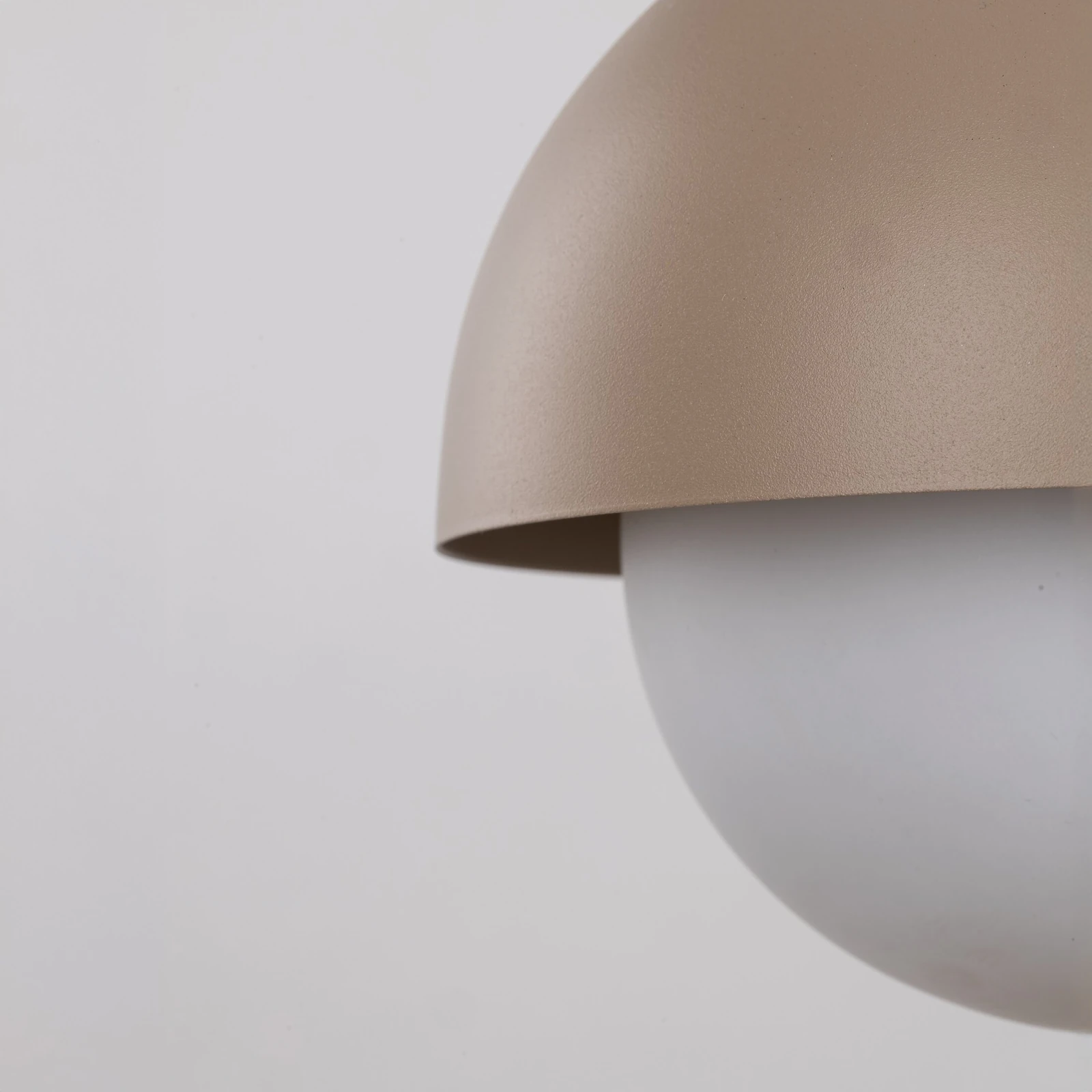 Pendant light 5xG9 – beige, milky glass details