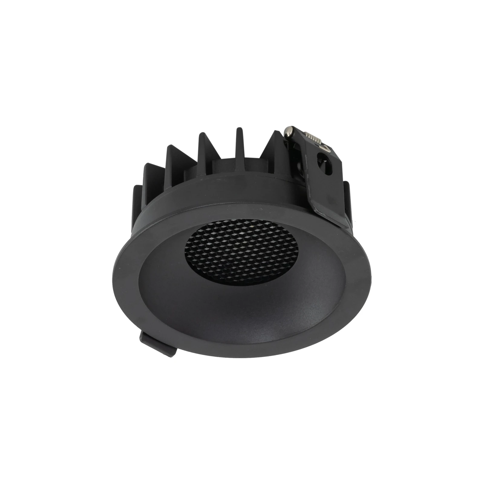 Recessed LED spotlight 18 W – round, black, CCT
