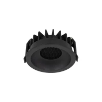 Recessed LED spotlight 18 W – round, black, CCT - Image 1