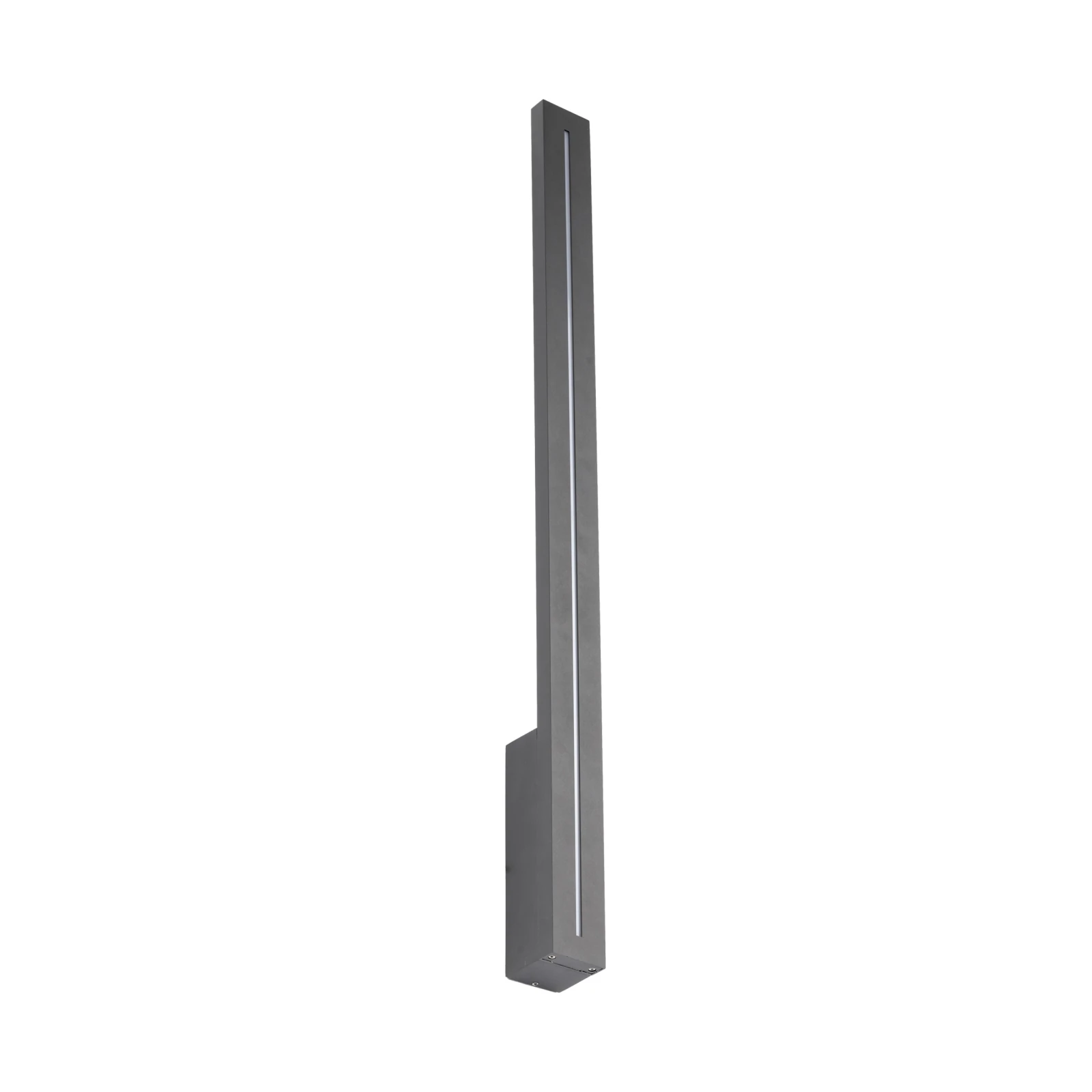 Outdoor LED wall light 12 W – linear, grey white, IP65