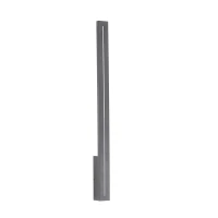 Outdoor LED wall light 12 W – linear, grey white, IP65 - Image 1