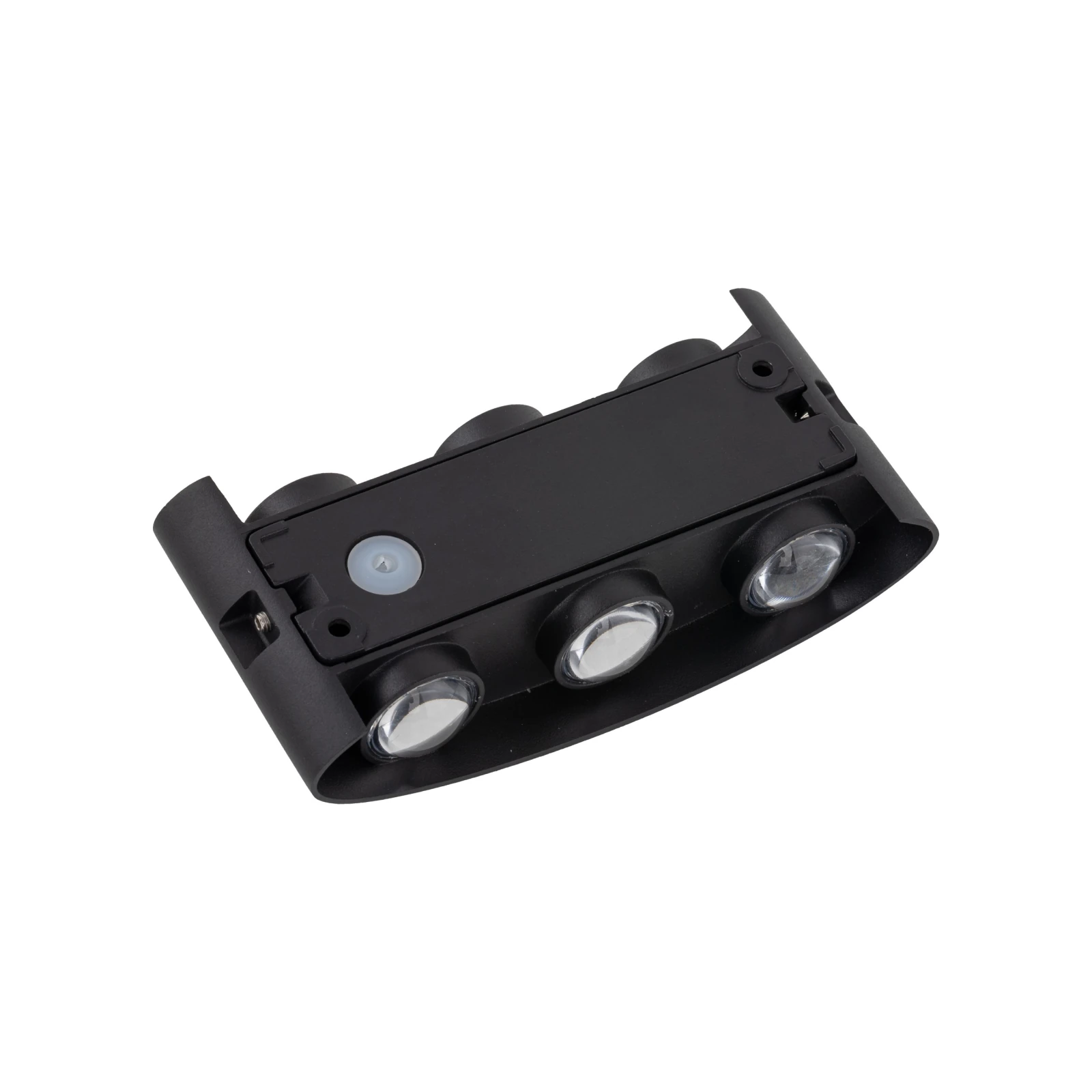 ARROW sieninis LED šviestuvas, 1 W, juodas, IP54