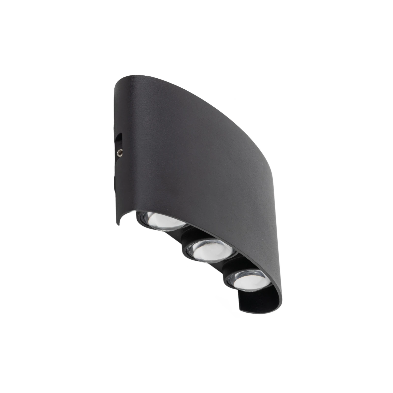 ARROW sieninis LED šviestuvas, 1 W, juodas, IP54