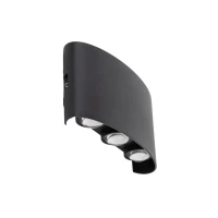 ARROW sieninis LED šviestuvas, 1 W, juodas, IP54 - Nuotrauka 5