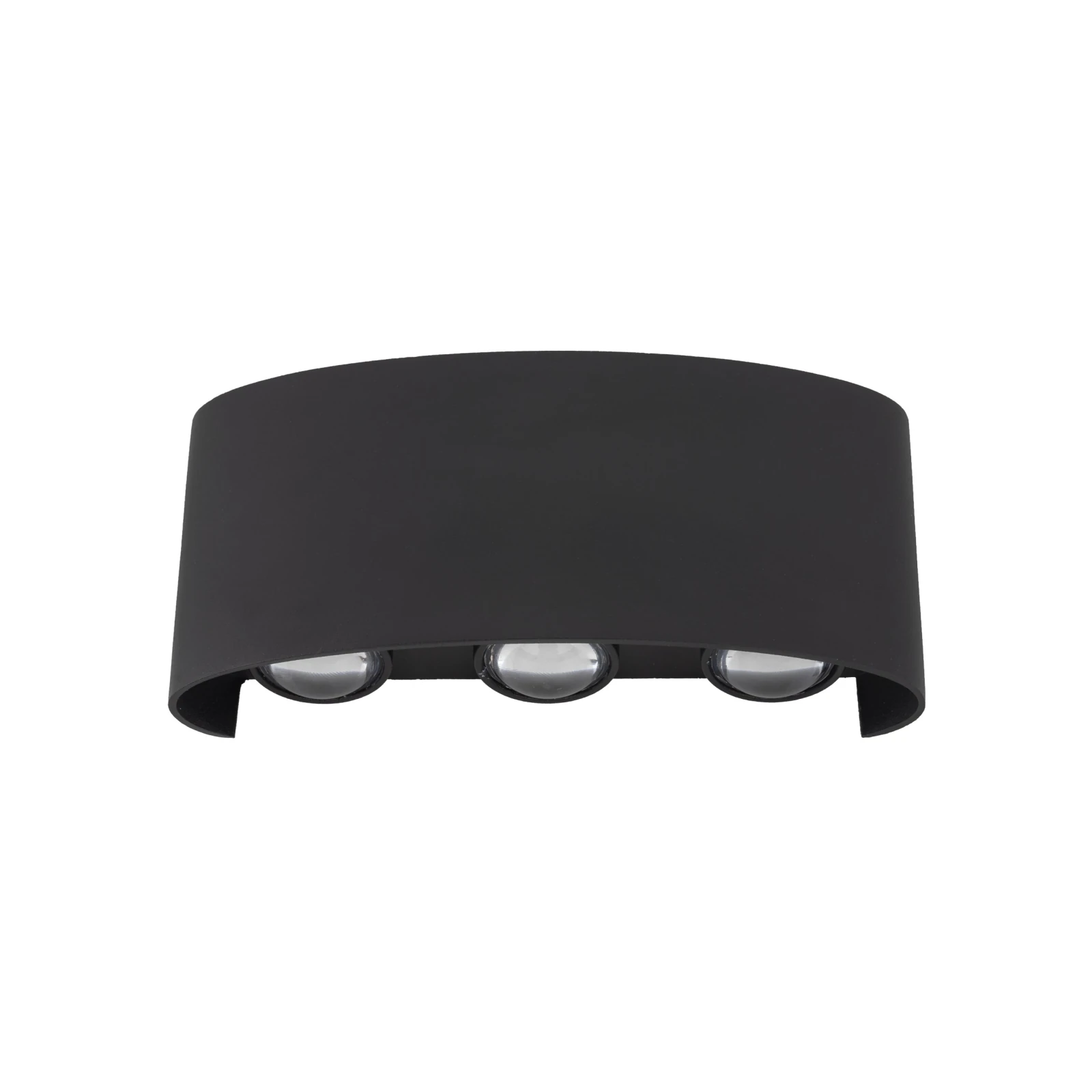 ARROW sieninis LED šviestuvas, 1 W, juodas, IP54