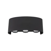 ARROW sieninis LED šviestuvas, 1 W, juodas, IP54 - Nuotrauka 6