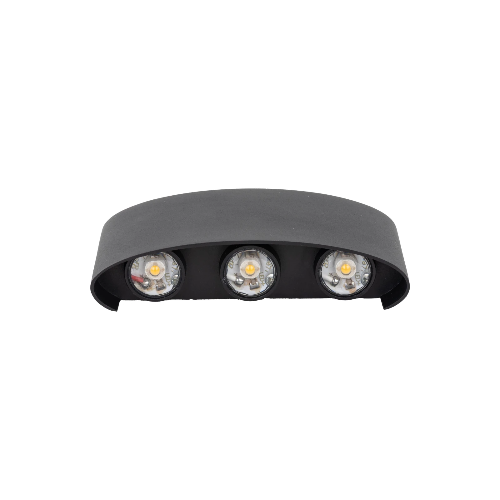 ARROW sieninis LED šviestuvas, 1 W, juodas, IP54