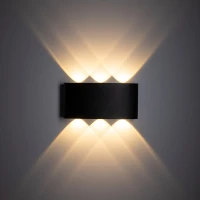 ARROW sieninis LED šviestuvas, 1 W, juodas, IP54 - Nuotrauka 3