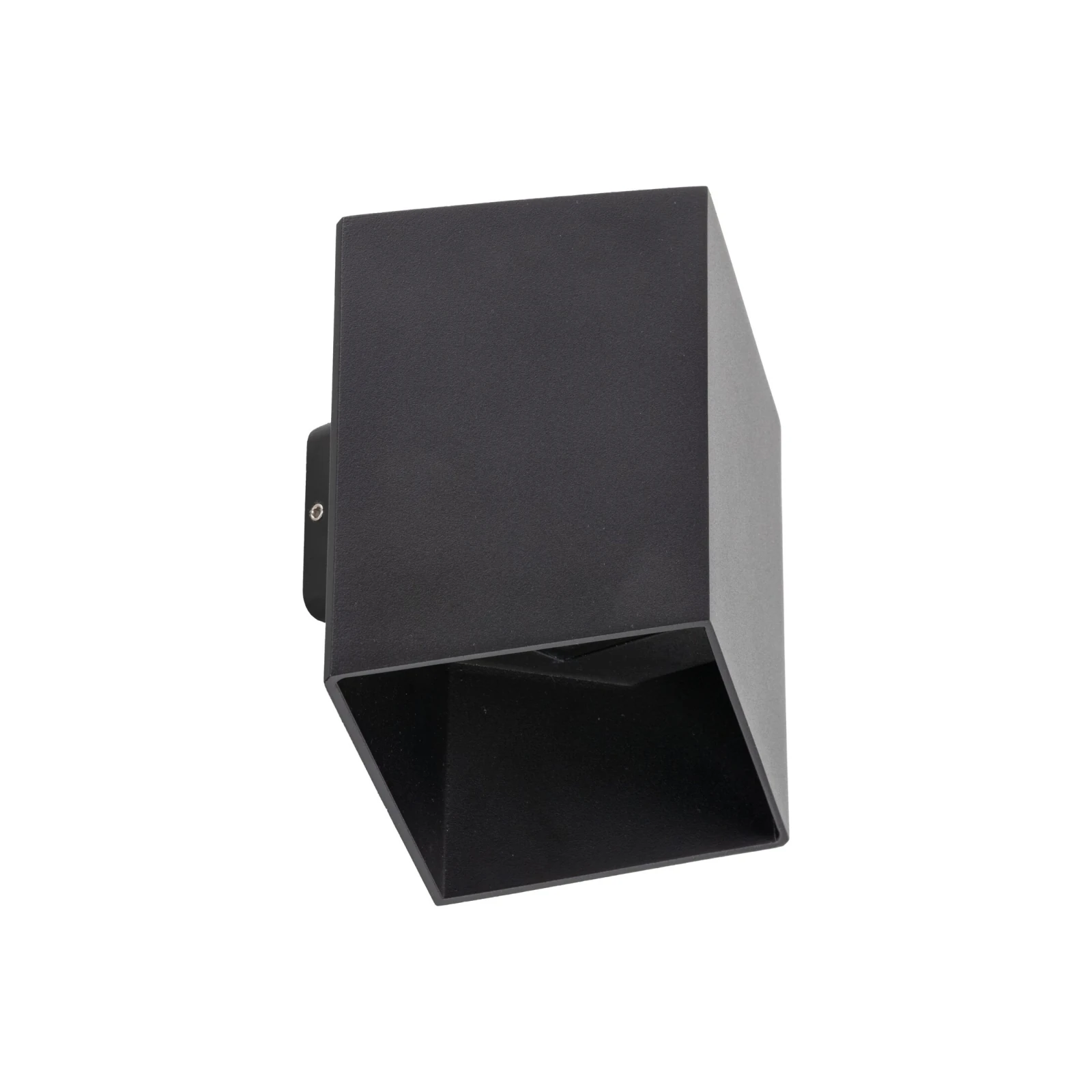 CUBE sieninis LED šviestuvas, 5 W, juodas, IP54