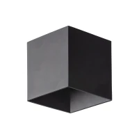 CUBE sieninis LED šviestuvas, 5 W, juodas, IP54 - Nuotrauka 2