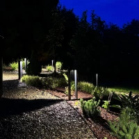 Outdoor floor lamp 10 W – black, IP54, warm LED - Image 3