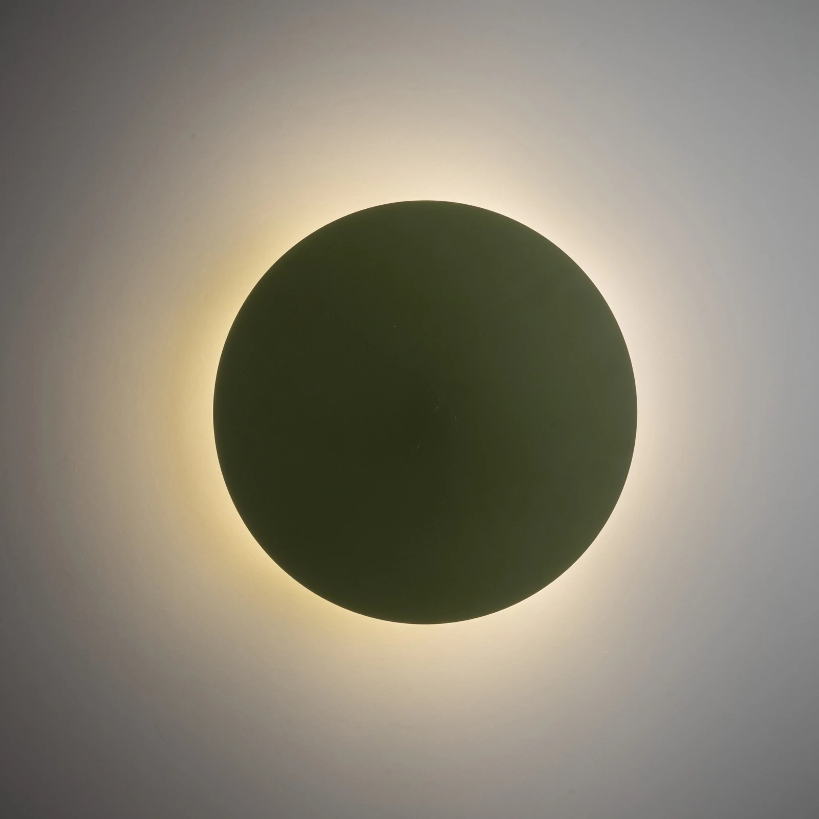 Wall light 40 cm – round, green, decorative glow