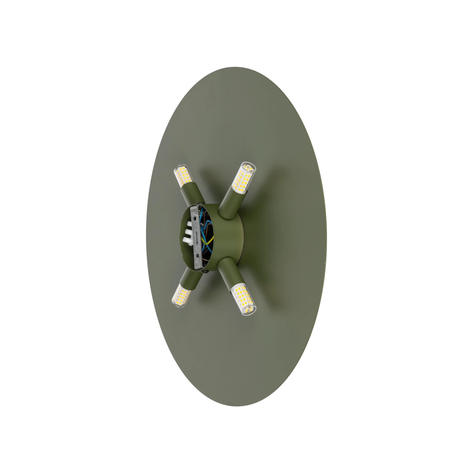 Wall light 40 cm – round, green, decorative glow