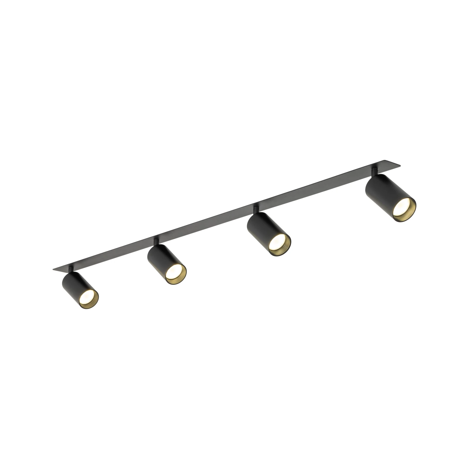 Recessed ceiling light 4xGU10 – black, directional