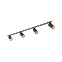Recessed ceiling light 4xGU10 – black, directional - Image 2