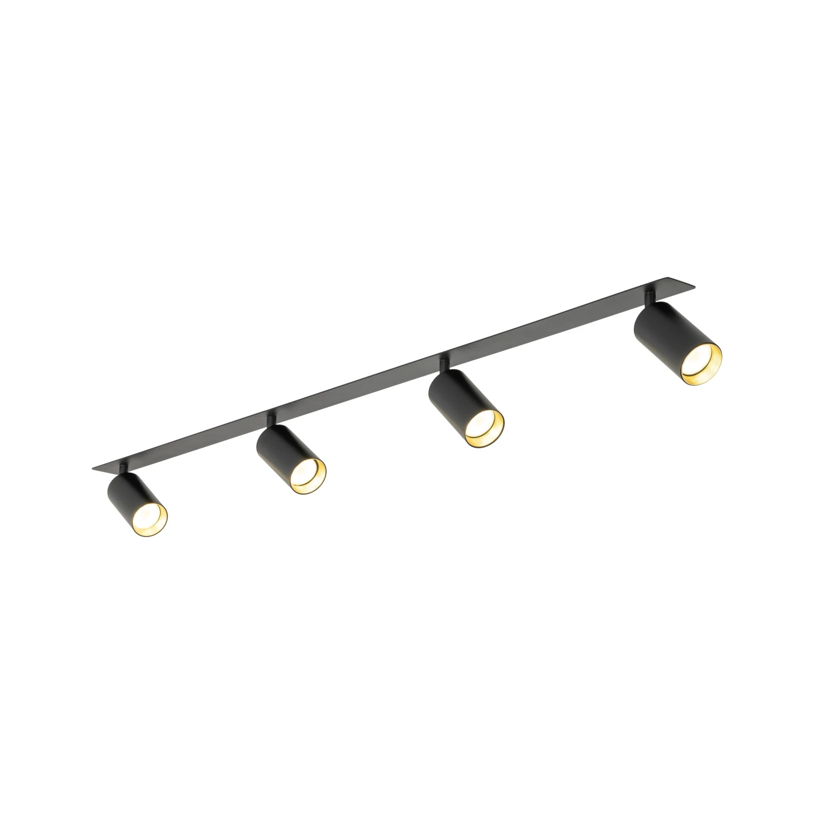 Recessed ceiling light 4xGU10 – black, directional