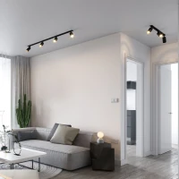 Recessed ceiling light 4xGU10 – black, directional - Image 1