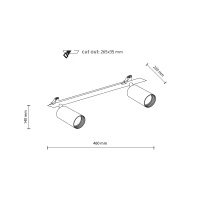 AMIS recessed 2 x 10 W fixture – white, adjustable GU10 - Image 4