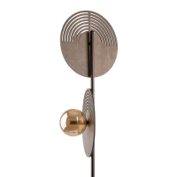 LUNAR WOOD 2 x 8 W floor lamp – natural wood, glass shades - Image 6
