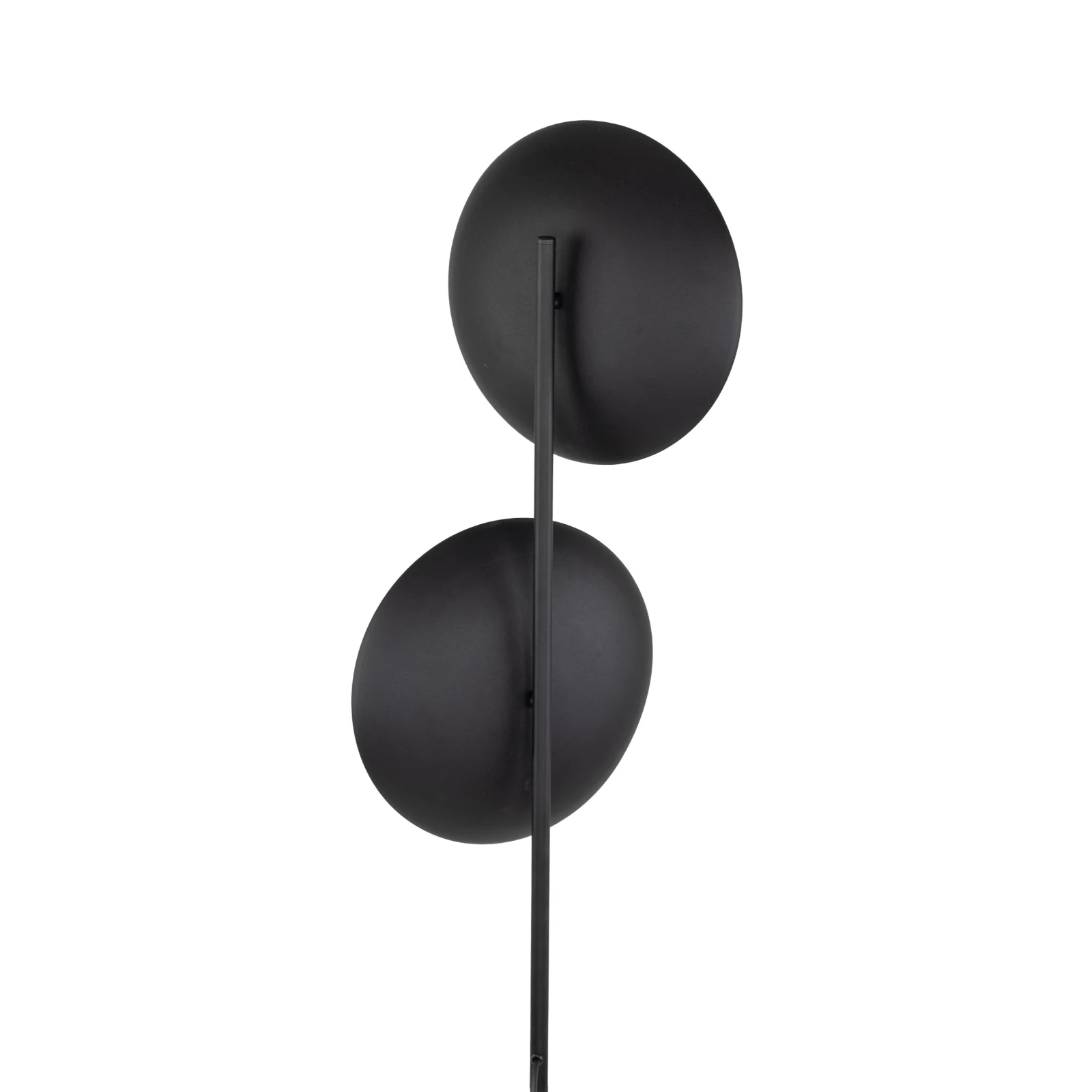 SLATE floor lamp 2xG9 – round, black, glass globes