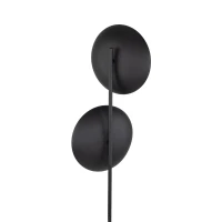 SLATE floor lamp 2xG9 – round, black, glass globes - Image 12