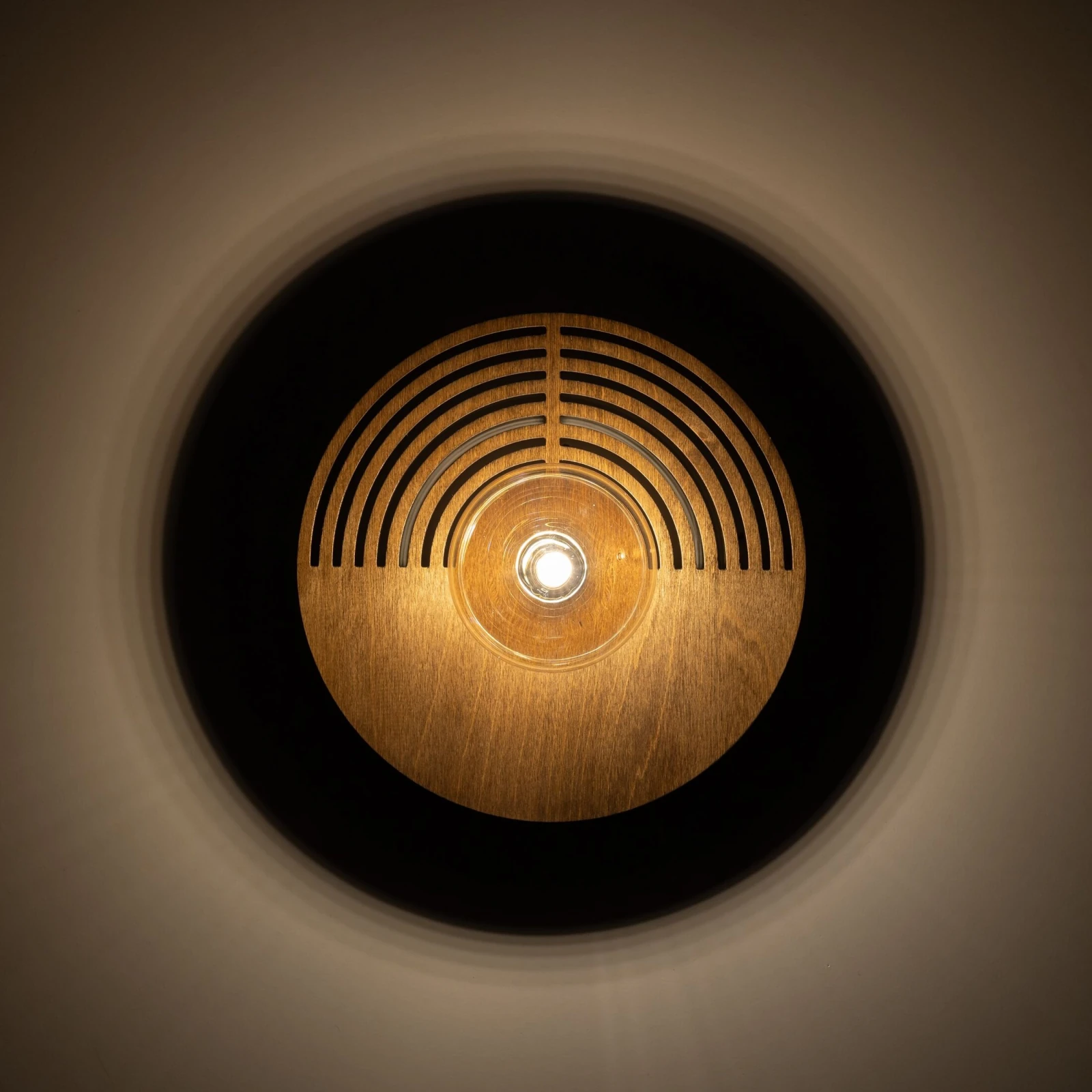 LUNAR WOOD sieninis šviestuvas 25 cm, medžio, G9