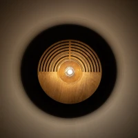 LUNAR WOOD sieninis šviestuvas 25 cm, medžio, G9 - Nuotrauka 3