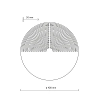 Wall light 2xG9 – wooden panel, brown, openwork detail - Image 7