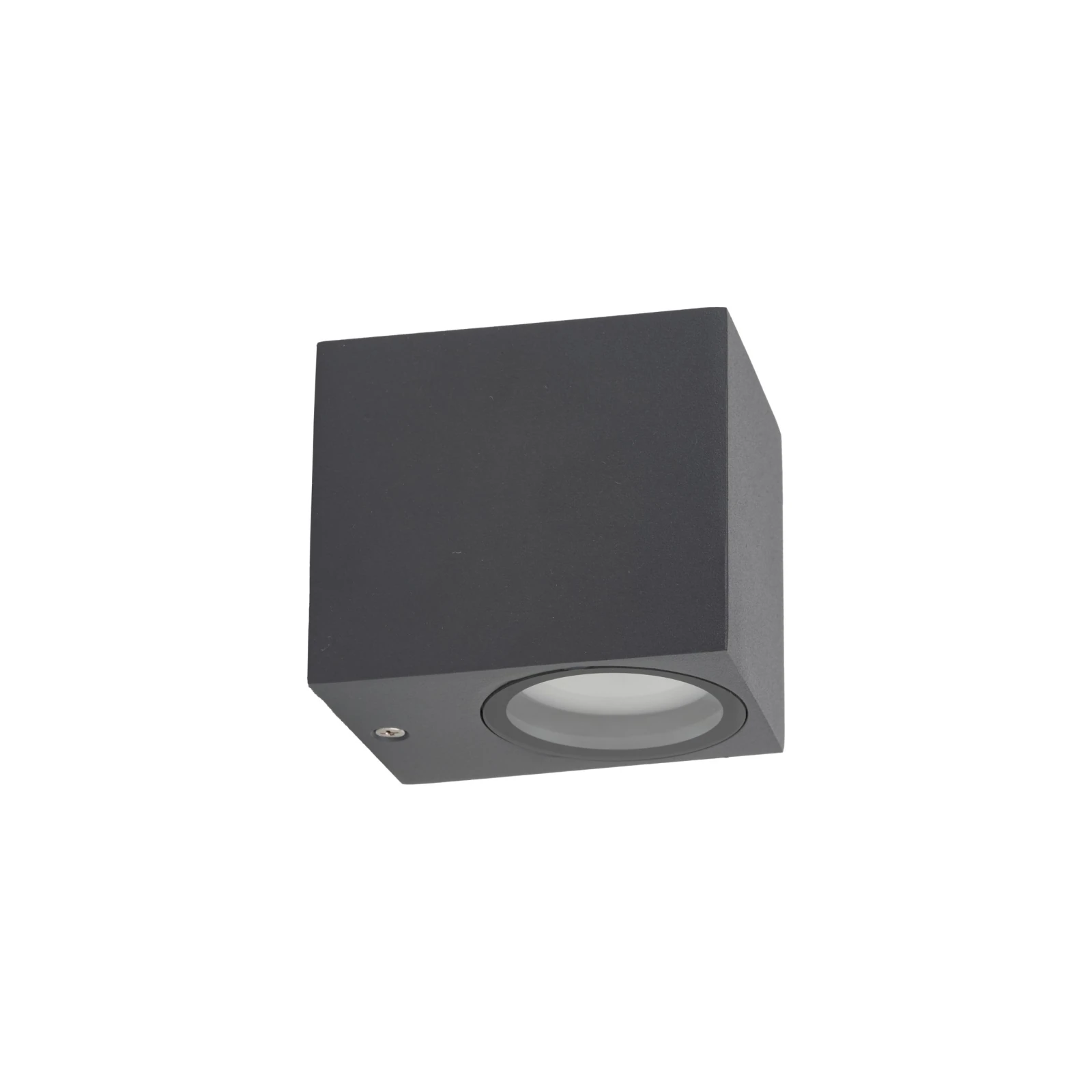 Outdoor wall light 1xGU10 – cylindrical, grey, IP44