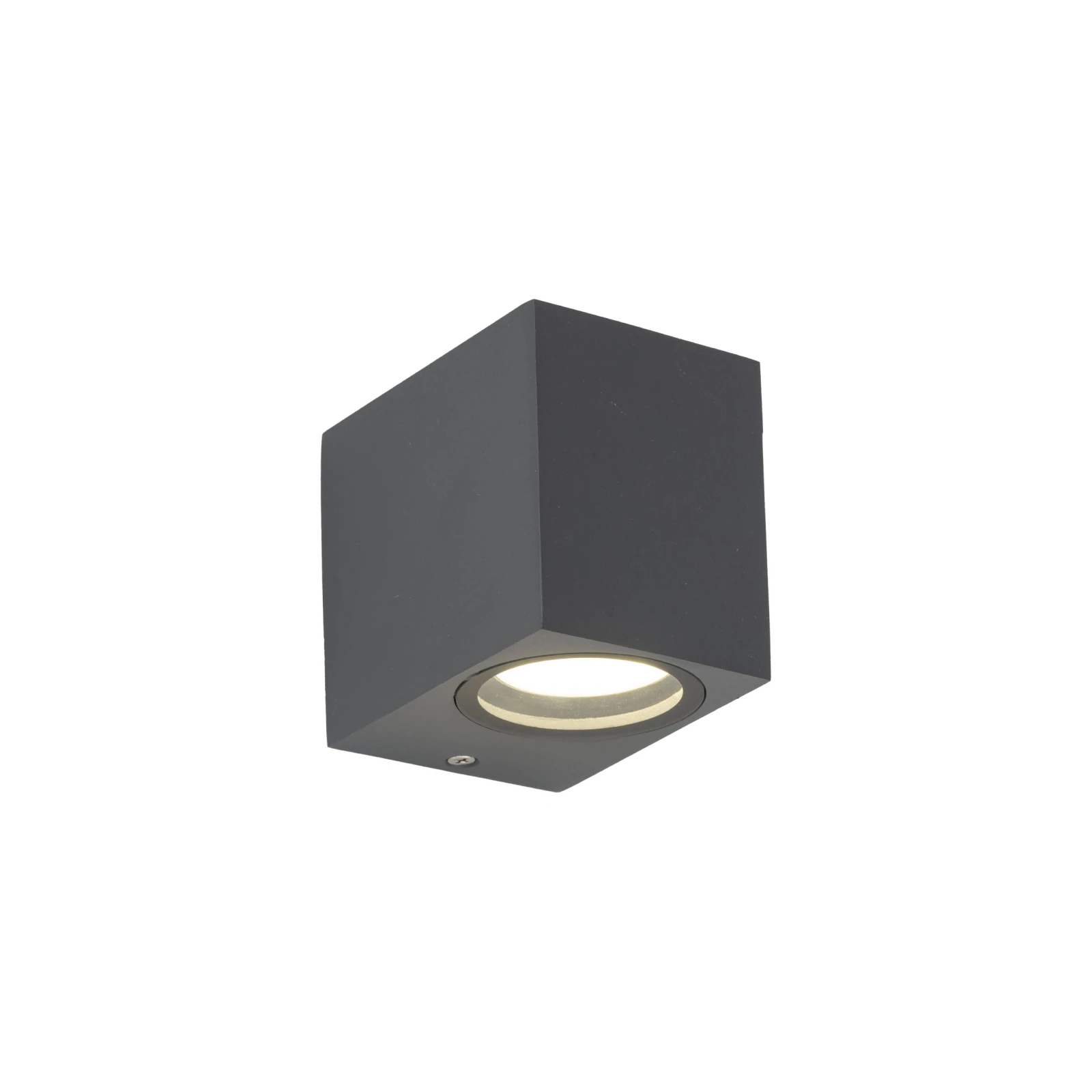 Outdoor wall light 1xGU10 – cylindrical, grey, IP44