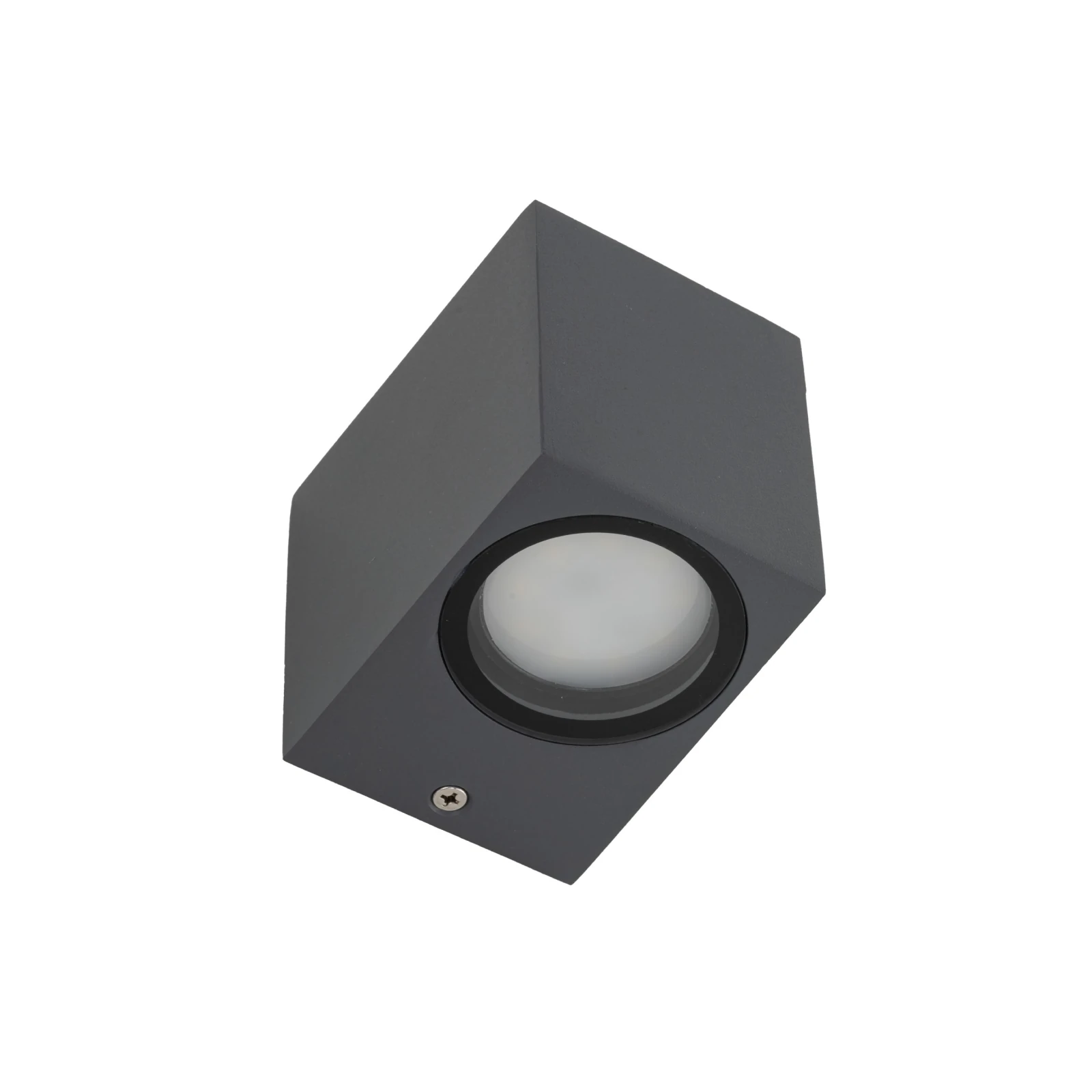 Outdoor wall light 1xGU10 – cylindrical, grey, IP44