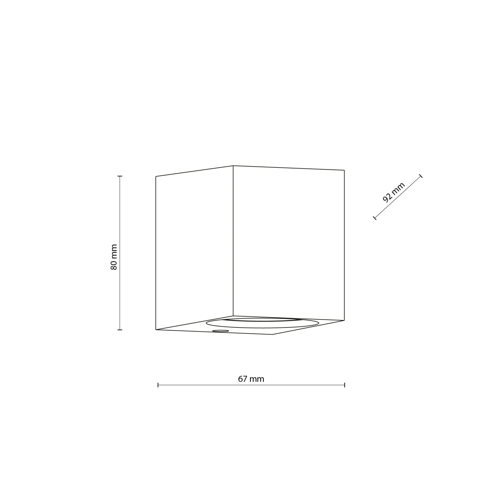 Outdoor wall light 1xGU10 – cylindrical, grey, IP44
