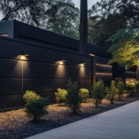 Outdoor wall light 1xGU10 – cylindrical, grey, IP44 - Image 1