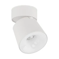 KYOTO LED ceiling light 12W – cylindrical, white, adjustable beam - Image 1