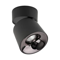 KYOTO LED ceiling light 12W – cylindrical, black, adjustable beam - Image 2