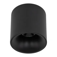 LED ceiling light 18W – round, black, warm white - Image 4